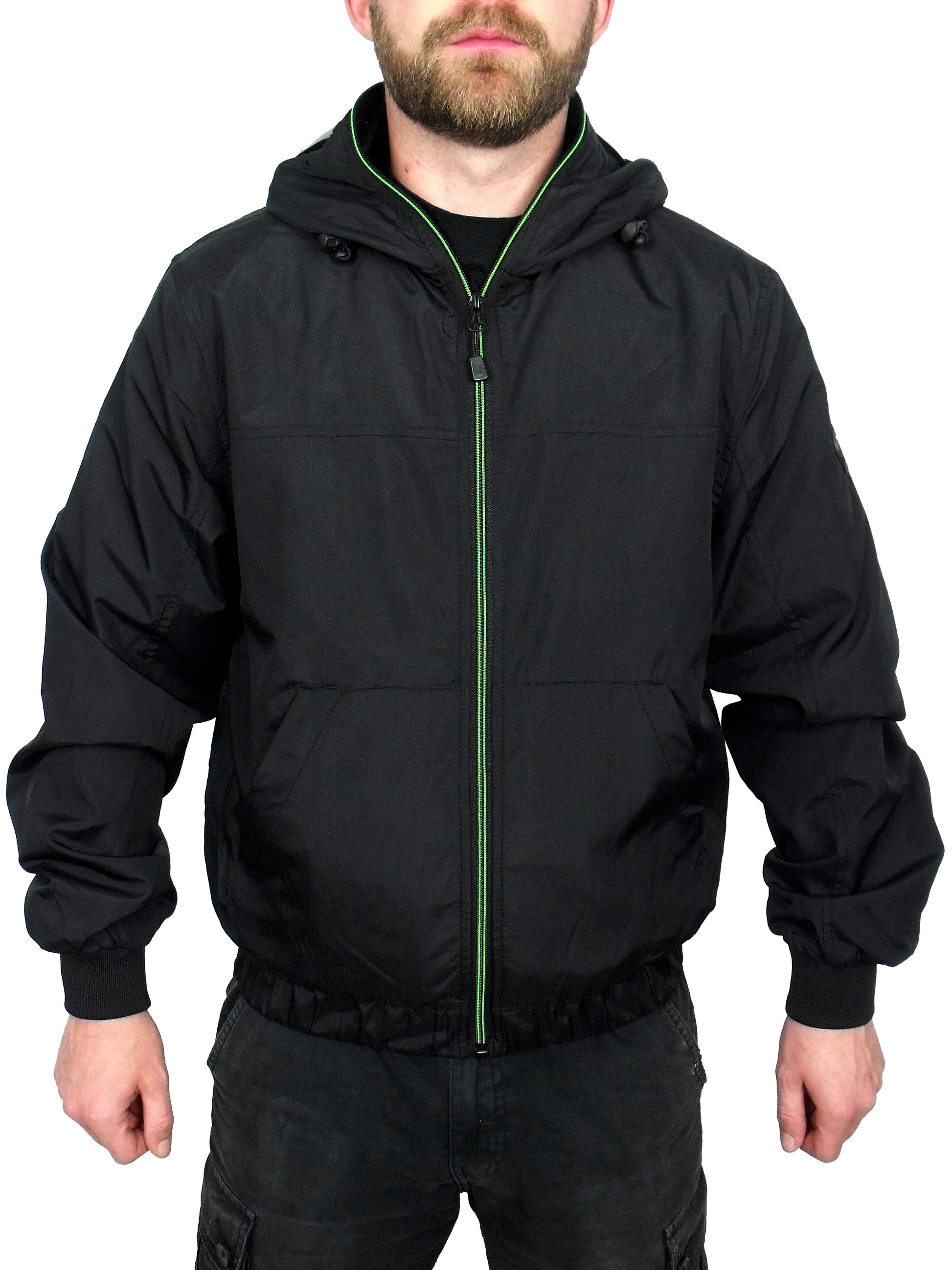 Killjoy Goggle Bomber Jacket Grey/ Blue / Green Bomber Jacket Killjoy_Green_1_GBG Location Clothing