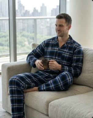 Newmont Pyjama Set Pyjamas NMTBLKBLU11 Location Clothing