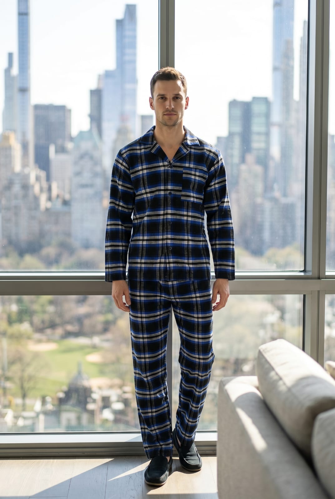 Newmont Pyjama Set Pyjamas NMTBLKBLU9 Location Clothing