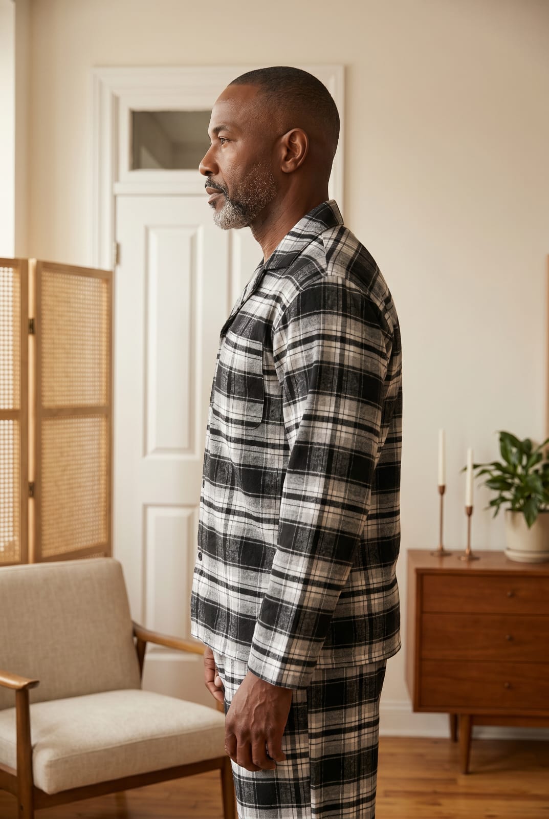 Newmont Pyjama Set Pyjamas NMTBLKGRY2 Location Clothing