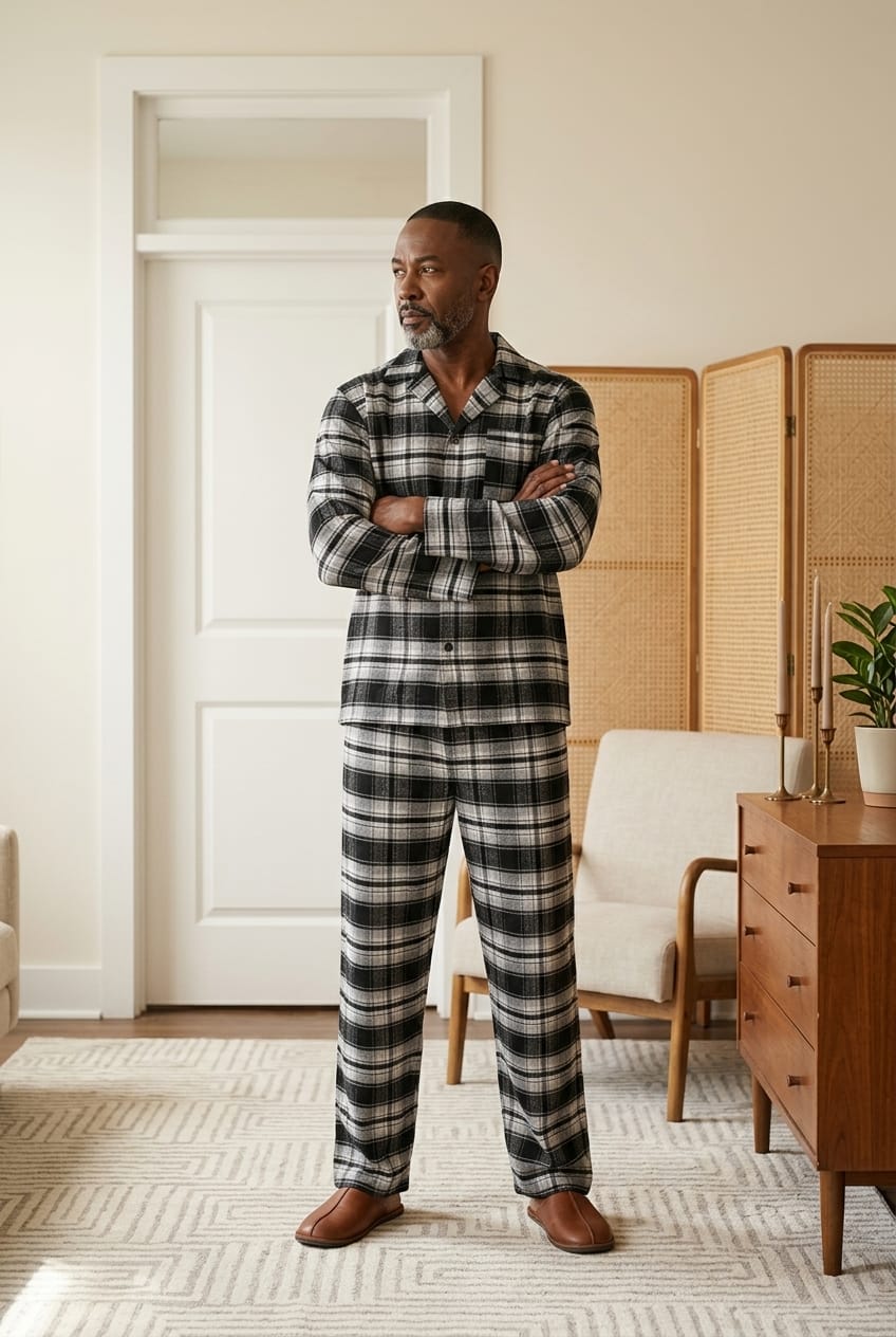 Newmont Pyjama Set Pyjamas NMTBLKGRY3 Location Clothing