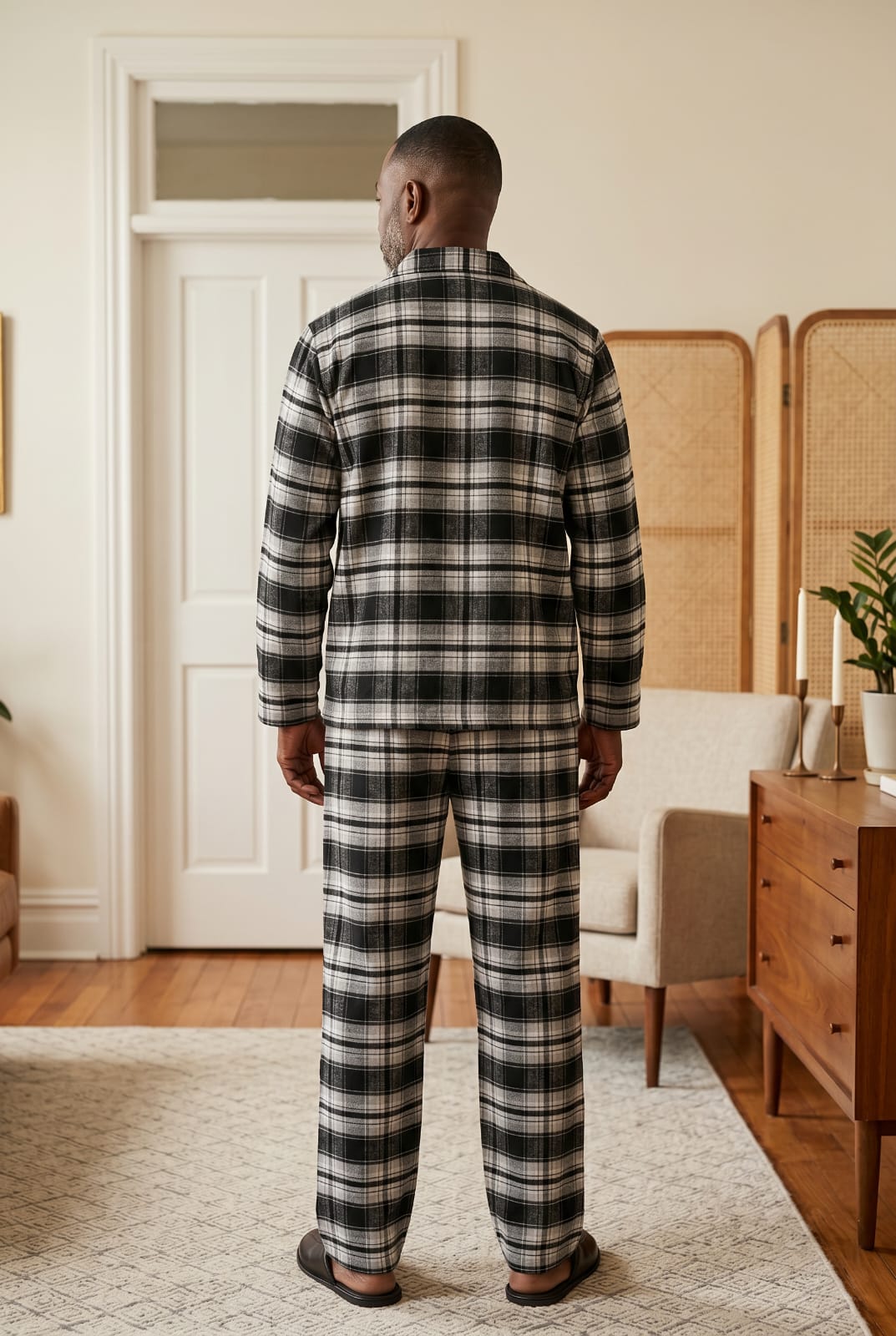 Newmont Pyjama Set Pyjamas NMTBLKGRY6 Location Clothing