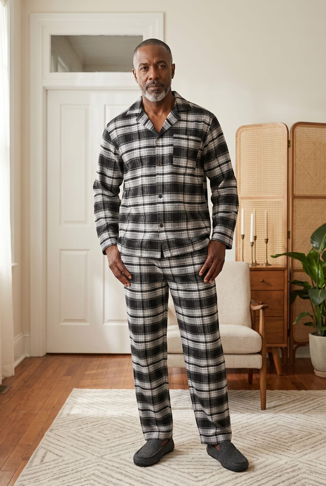 Newmont Pyjama Set Pyjamas NMTBLKGRY8 Location Clothing