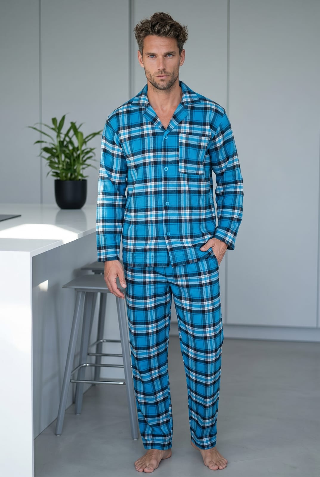 Newmont Pyjama Set Pyjamas NMTBLUE3 Location Clothing