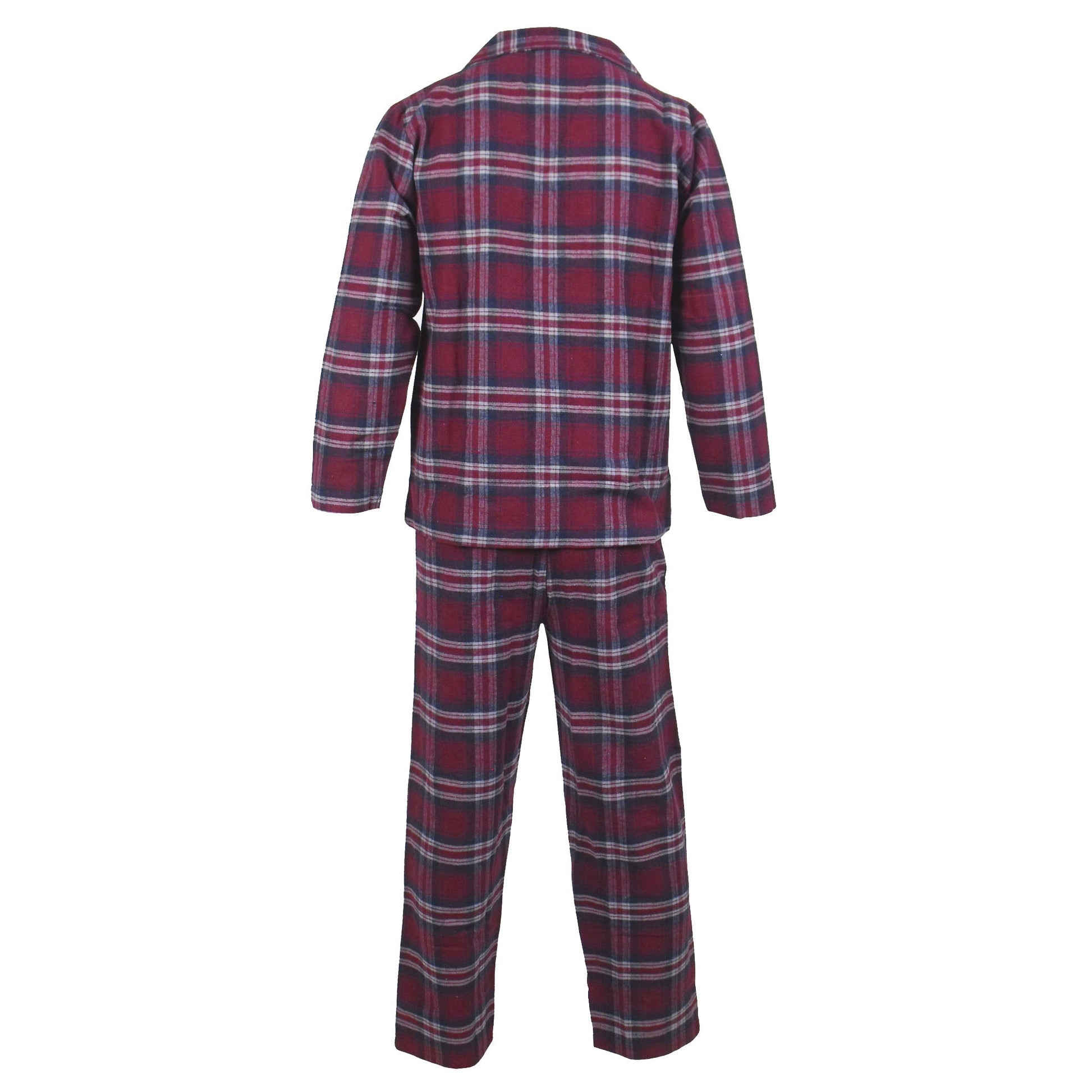 Newmont Pyjama Set Pyjamas NewmontBurgundyTartanCheckEX-9 Location Clothing