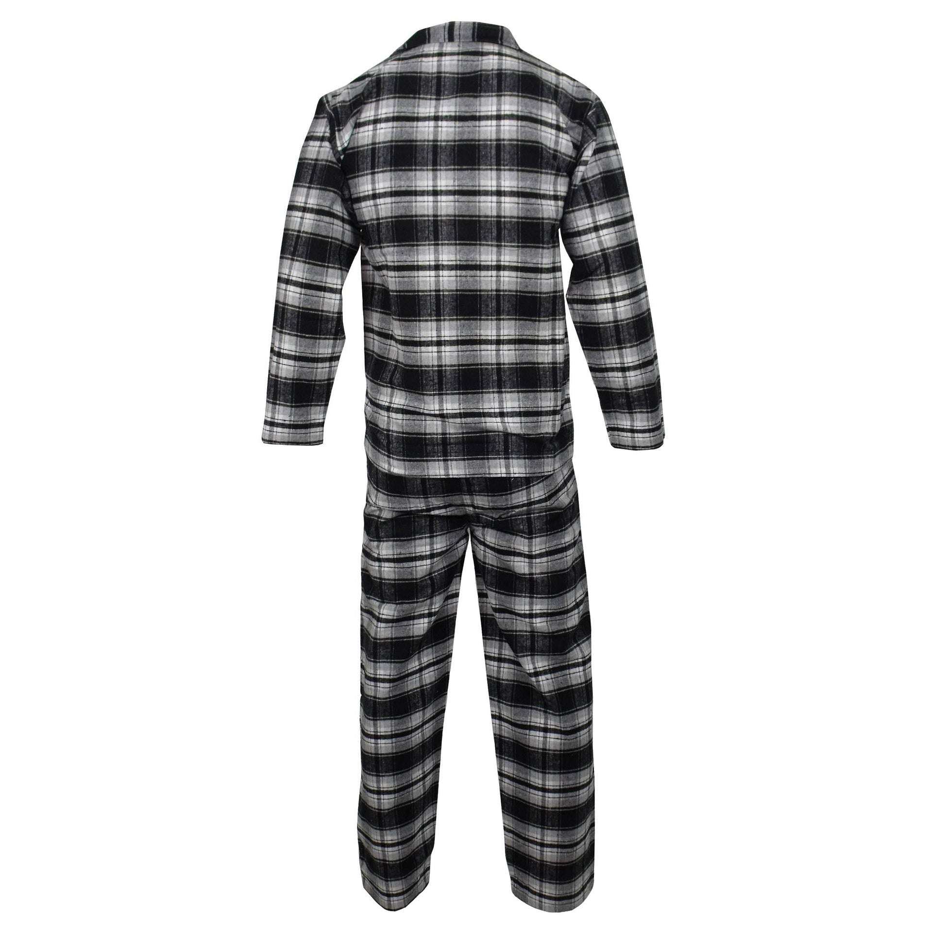 Newmont Pyjama Set Pyjamas Newmont_Black_GreyTartan_Check_EX_-_6 Location Clothing
