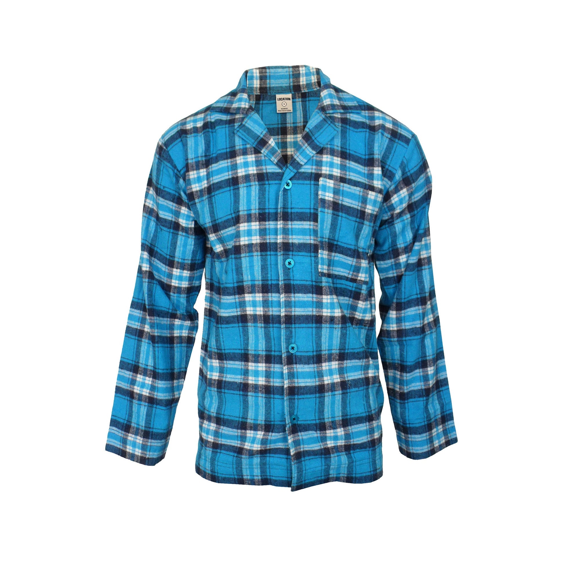 Newmont Pyjama Set Pyjamas Newmont_Blue_Tartan_Check_EX_-_9 Location Clothing