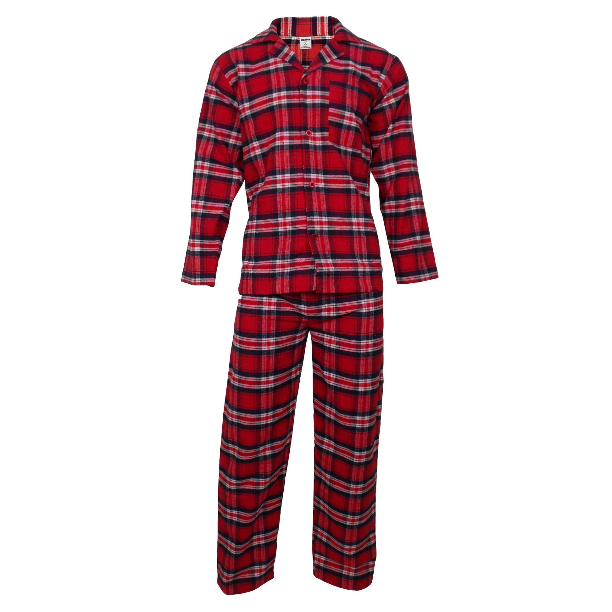 Newmont Pyjama Set Pyjamas Newmont_Red_Tartan_Check_EX_-_5 Location Clothing