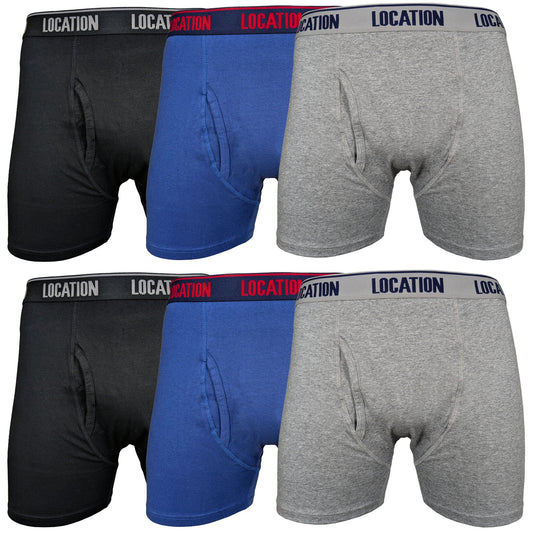 Quest 6 Pack Boxer Shorts S-6XL 6XL Mens Underwear QuestBoxerShortCombo1 Location Clothing
