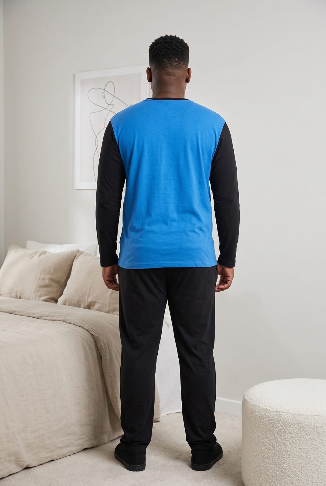 Royale Pyjamas Set Pyjamas ROYBLKBLUE6 Location Clothing