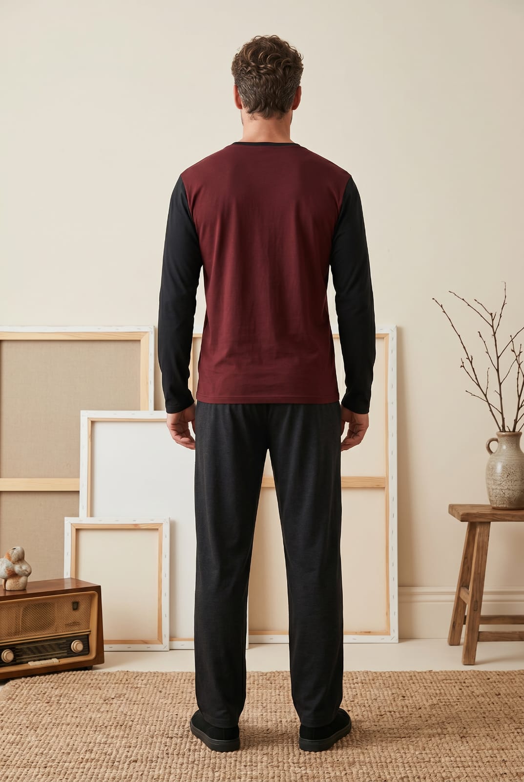 Royale Pyjamas Set Pyjamas ROYBLKBURG3 Location Clothing