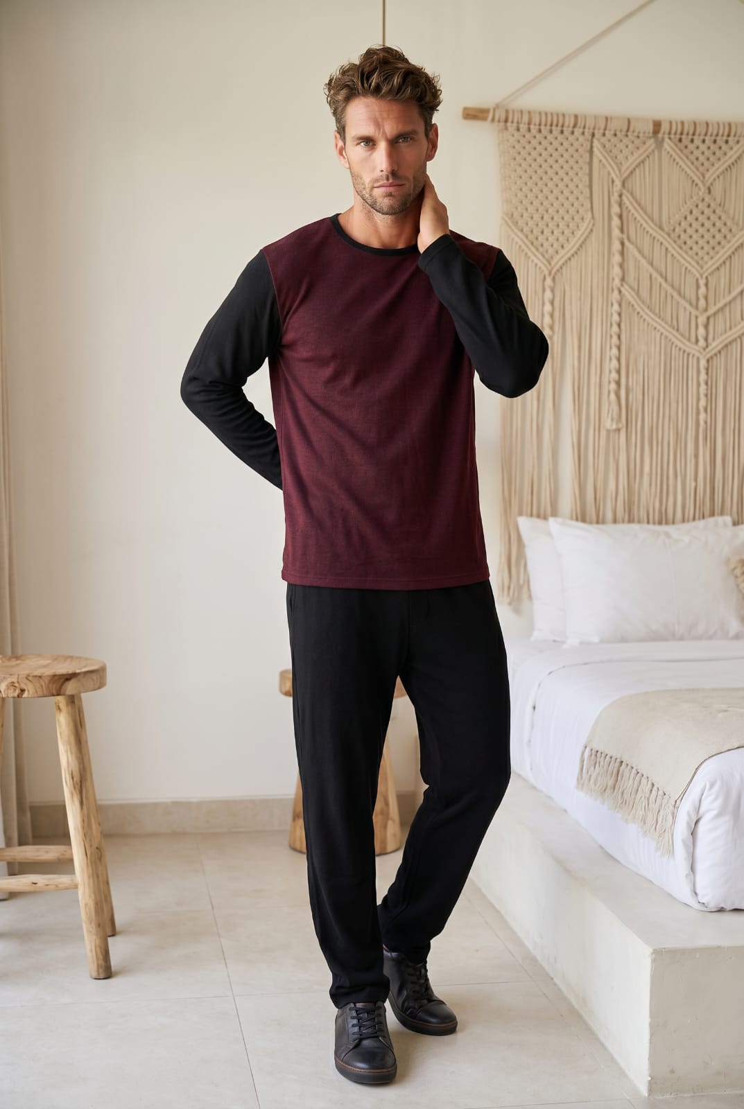 Royale Pyjamas Set Pyjamas ROYBLKBURG8 Location Clothing
