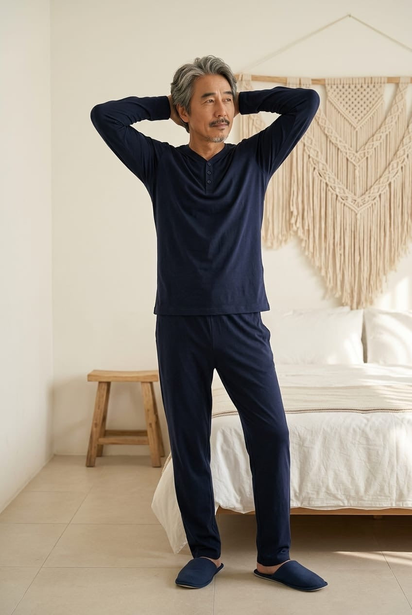 Dauphin Pyjama Set Pyjamas a527938c-5c65-410e-bf0b-0eb7f08c8591DAPNAVY3 Location Clothing
