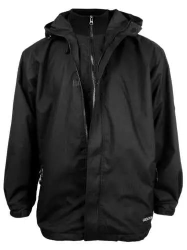 Blackrock Mens Waterproof Balaclava Rain Hooded Jacket Coat Black M-4XL Jacket b27ec55c Location