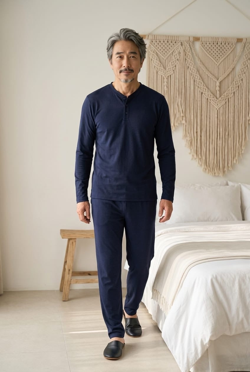 Dauphin Pyjama Set Pyjamas be3fe102-3168-499c-b32e-75ea03722931DAPNAVY4 Location Clothing