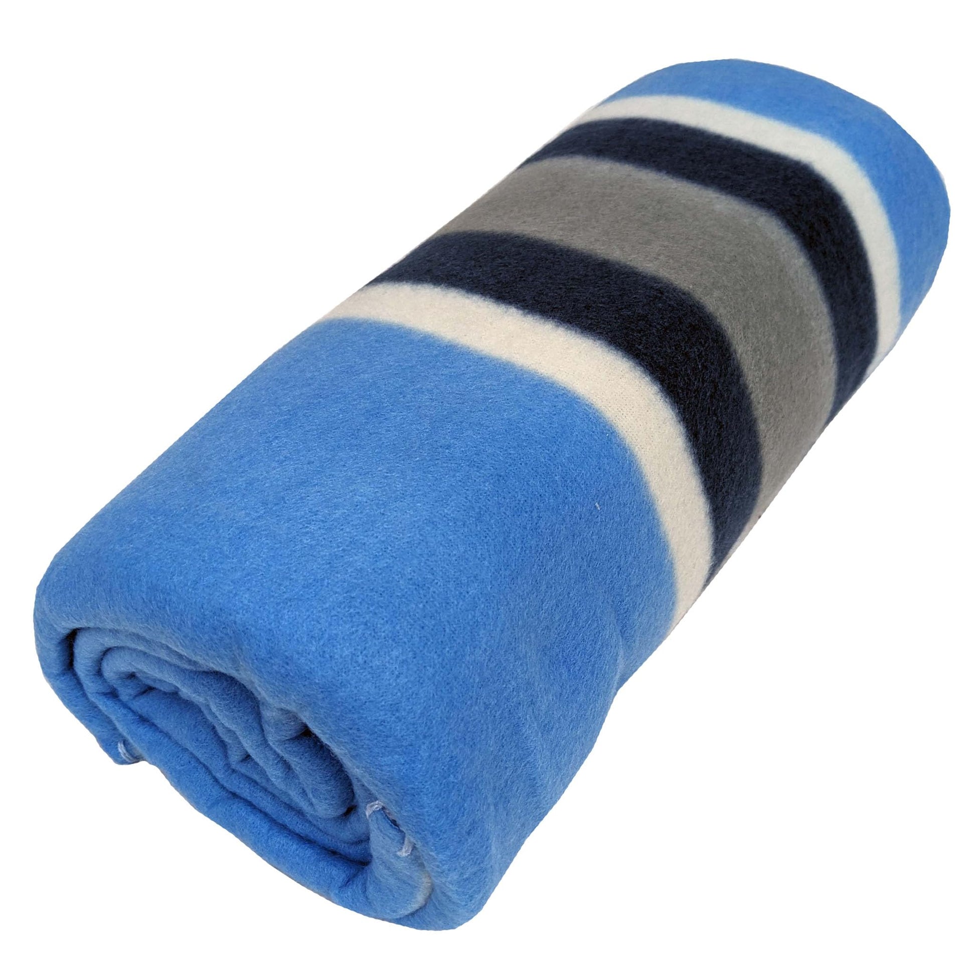 Location Clothing TARTAN THROW BLANKET Blue Navy Stripe Blanket f5934a71 Location Clothing