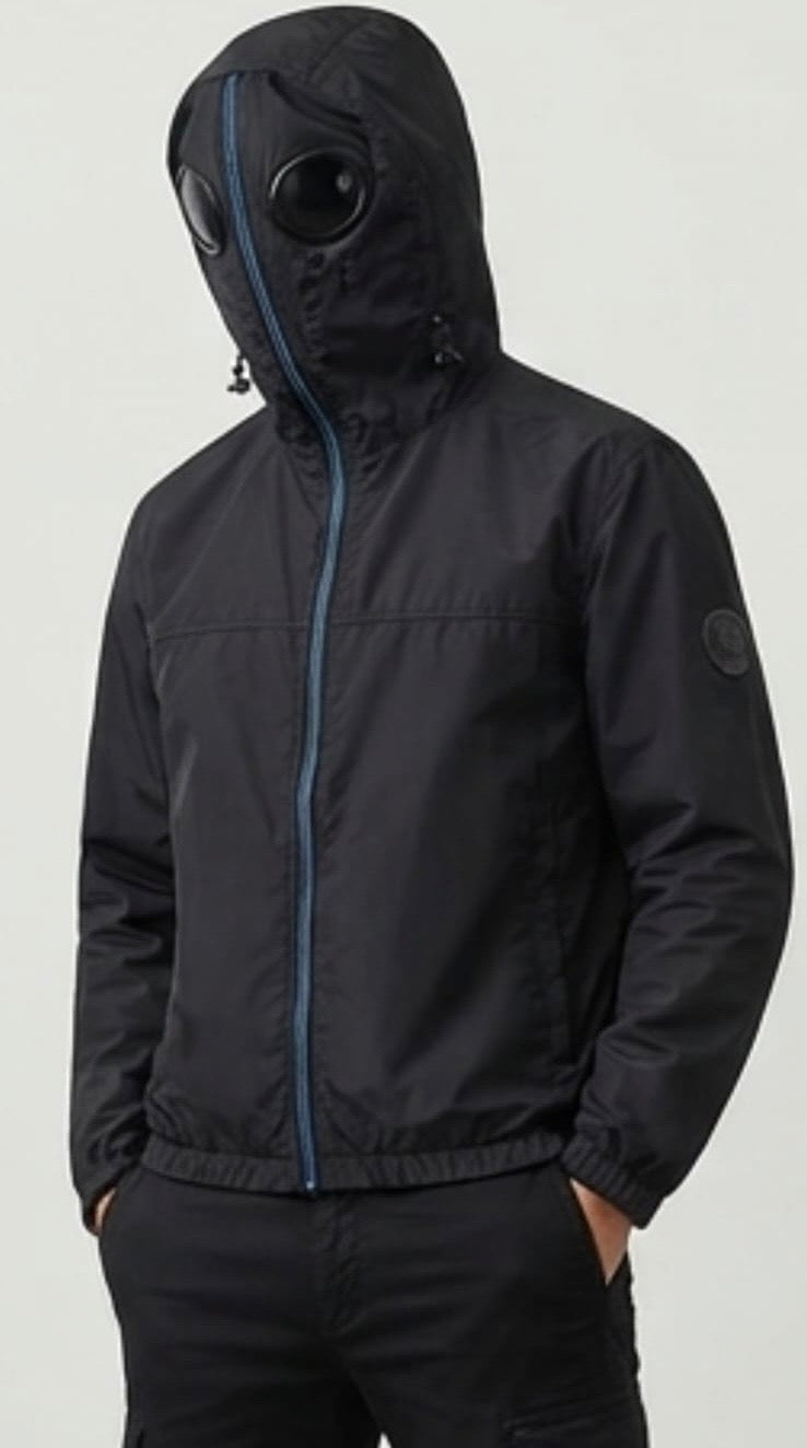 Killjoy Goggle Bomber Jacket Blue / Green Bomber Jacket killblue1 Location Clothing