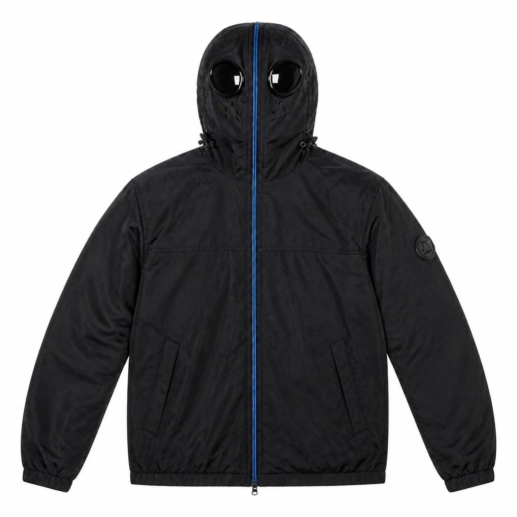 Killjoy Goggle Bomber Jacket Blue / Green Bomber Jacket killblue2 Location Clothing