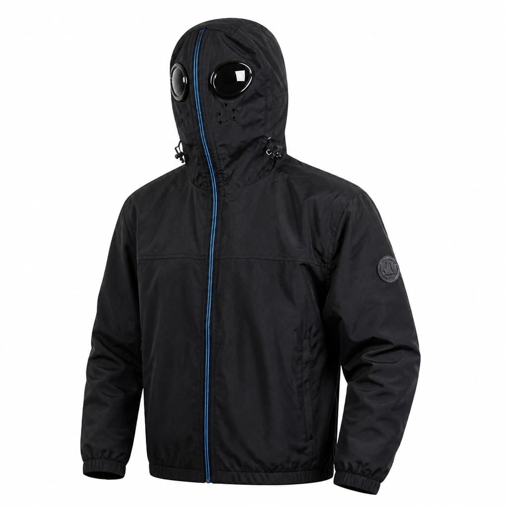 Killjoy Goggle Bomber Jacket Blue / Green Bomber Jacket killblue5 Location Clothing