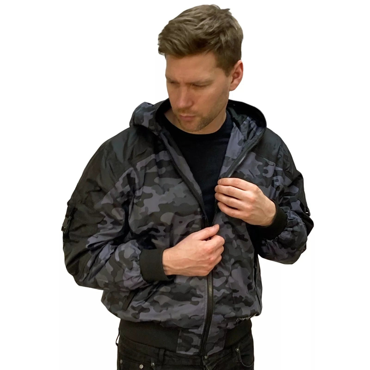 Exo Jacket Waterproof Hooded Goggle Bomber Jacket - Hunter EXO Style – Location ...