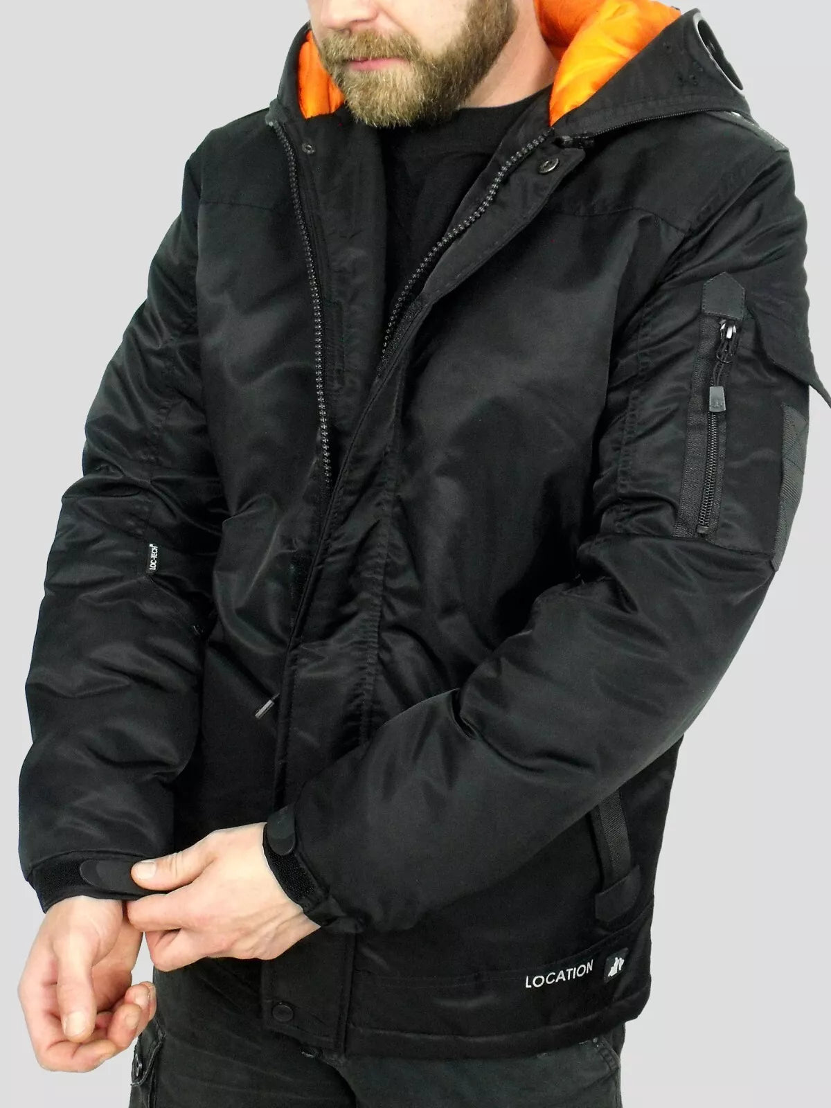Infiltrator Longer Goggle Jacket Black and Camo Jacket s-l1600INBLK4 Location Clothing