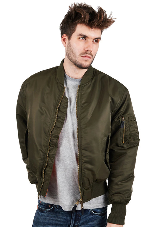 MA1 OLIVE GREEN SIZE S Dark Green S Bomber Jacket s-l1600MA1-2 Location Clothing