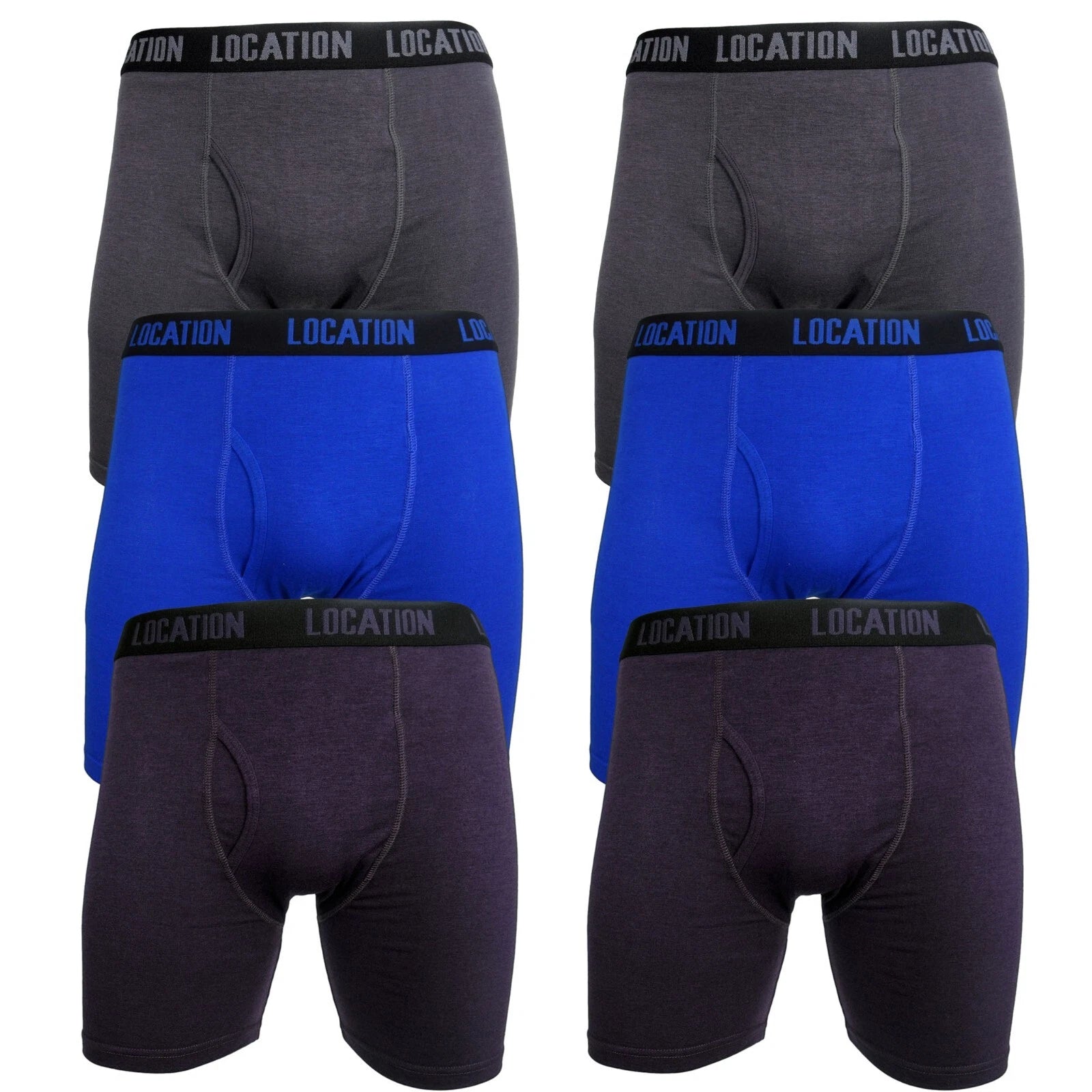 Men's 6-Pack Long-Leg Boxer Briefs Mustang2 Mens Underwear s-l1600Mustang2 Location Clothing